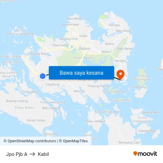 Jpo Pjb A to Kabil map