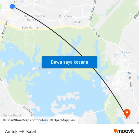 Amtek to Kabil map