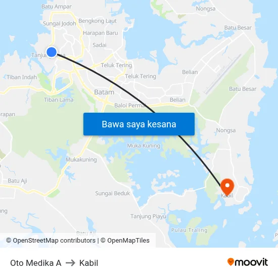 Oto Medika A to Kabil map