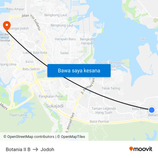 Botania II B to Jodoh map