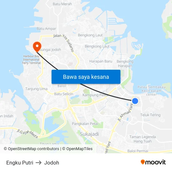Engku Putri to Jodoh map