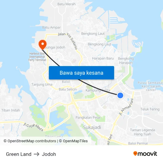 Green Land to Jodoh map