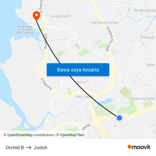 Orchid B to Jodoh map