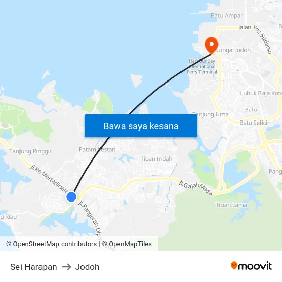 Sei Harapan to Jodoh map