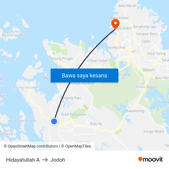 Hidayatullah A to Jodoh map
