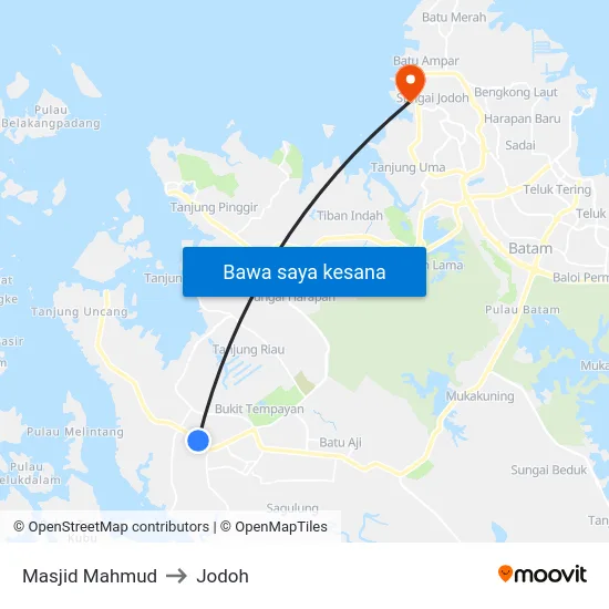 Masjid Mahmud to Jodoh map