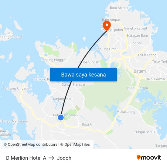 D Merlion Hotel A to Jodoh map