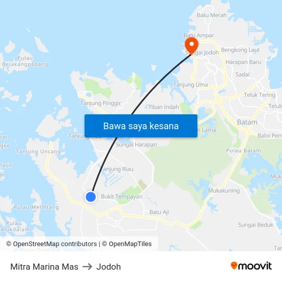 Mitra Marina Mas to Jodoh map