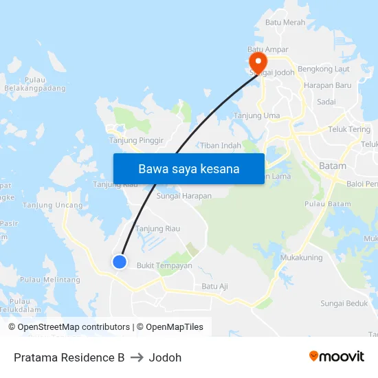 Pratama Residence B to Jodoh map