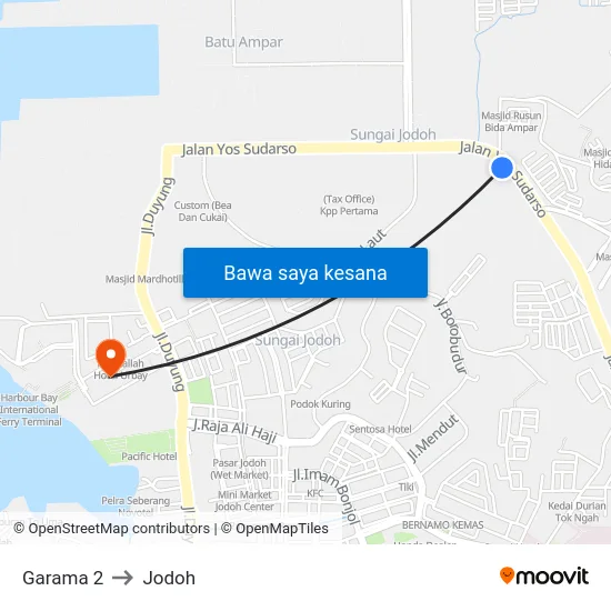Garama 2 to Jodoh map