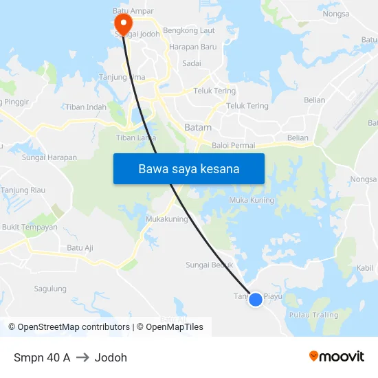 Smpn 40 A to Jodoh map