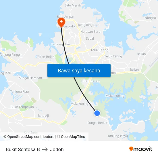 Bukit Sentosa B to Jodoh map