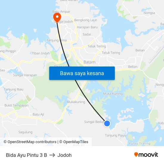 Bida Ayu Pintu 3 B to Jodoh map