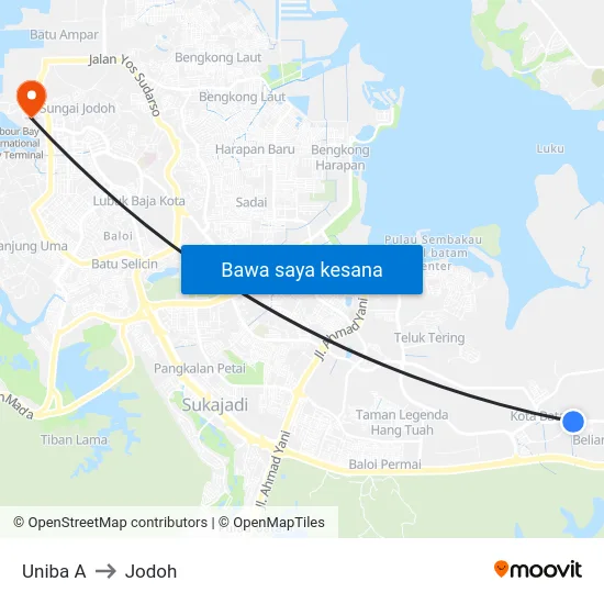 Uniba A to Jodoh map