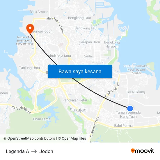 Legenda A to Jodoh map