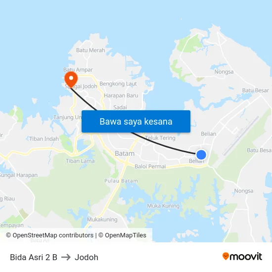 Bida Asri 2 B to Jodoh map