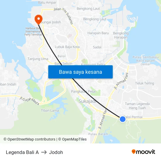 Legenda Bali A to Jodoh map