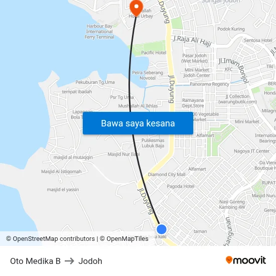 Oto Medika B to Jodoh map