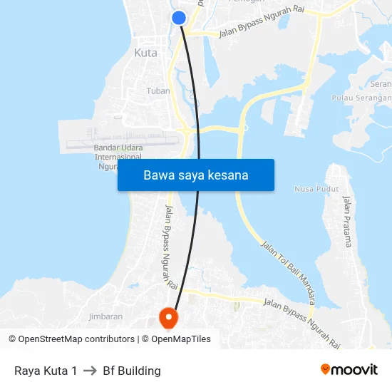 Raya Kuta 1 to Bf Building map