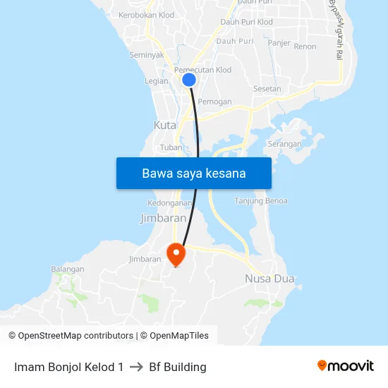 Imam Bonjol Kelod 1 to Bf Building map