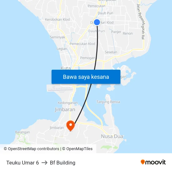 Teuku Umar 6 to Bf Building map