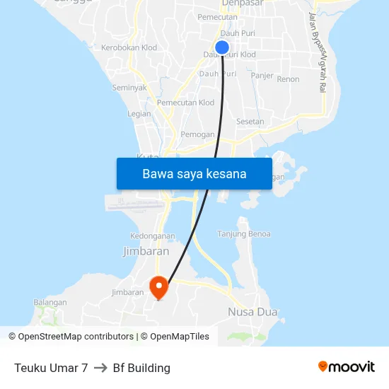 Teuku Umar 7 to Bf Building map