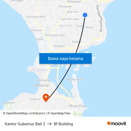 Kantor Gubernur Bali 2 to Bf Building map