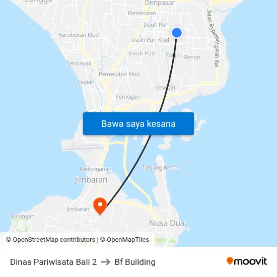Dinas Pariwisata Bali 2 to Bf Building map