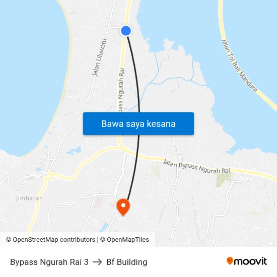Bypass Ngurah Rai 3 to Bf Building map