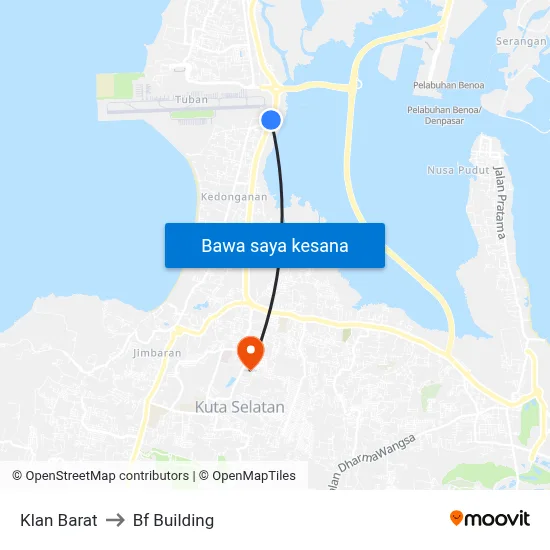 Klan Barat to Bf Building map