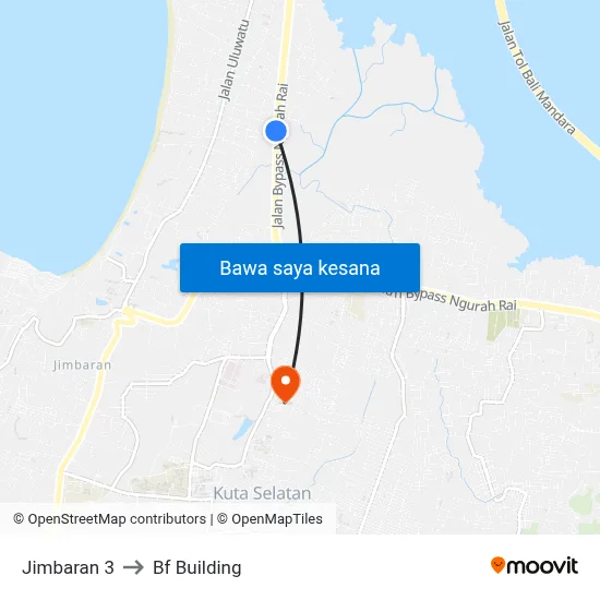 Jimbaran 3 to Bf Building map