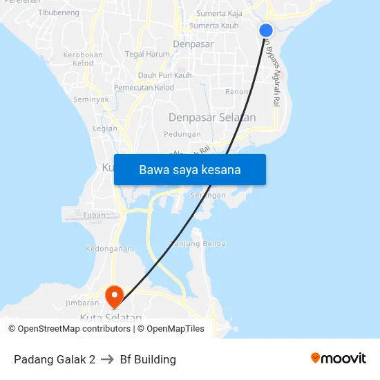 Padang Galak 2 to Bf Building map