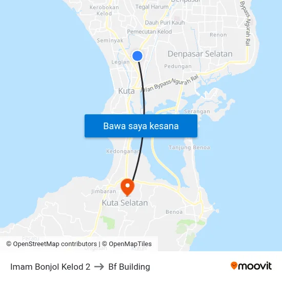 Imam Bonjol Kelod 2 to Bf Building map