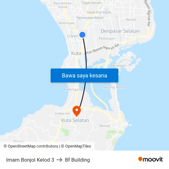 Imam Bonjol Kelod 3 to Bf Building map