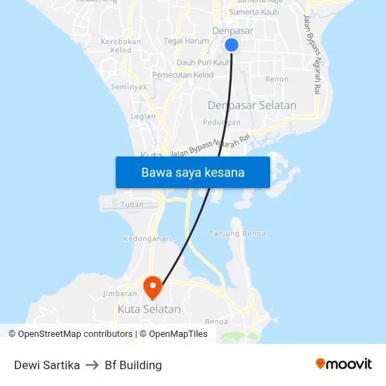 Dewi Sartika to Bf Building map