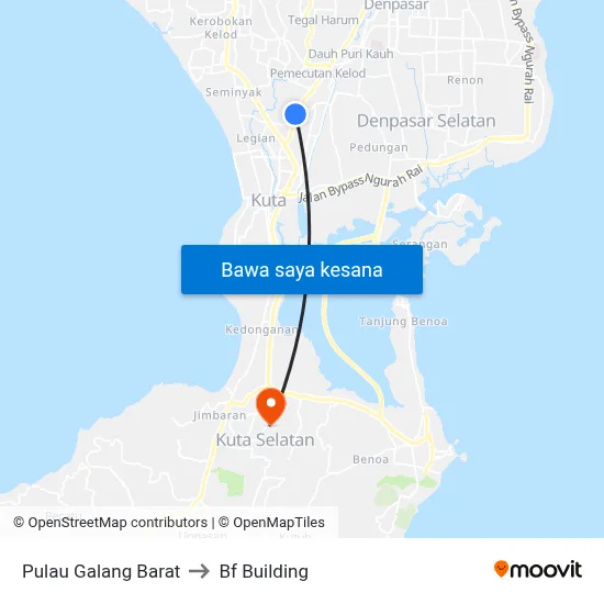 Pulau Galang Barat to Bf Building map