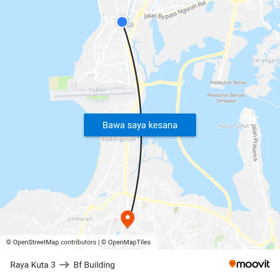 Raya Kuta 3 to Bf Building map