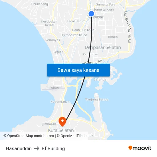 Hasanuddin to Bf Building map