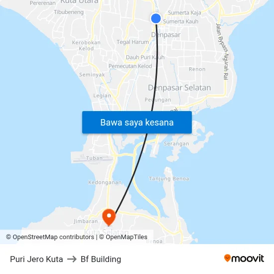 Puri Jero Kuta to Bf Building map