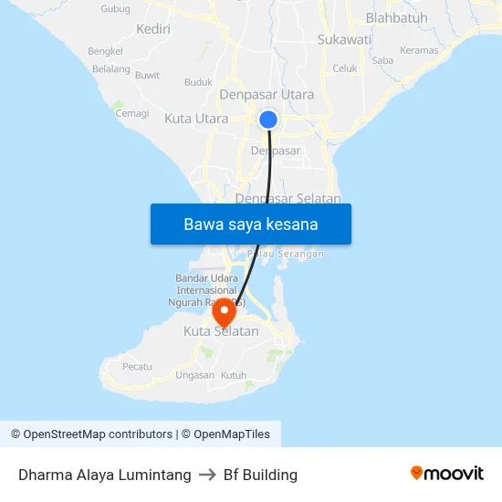 Dharma Alaya Lumintang to Bf Building map