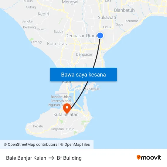 Bale Banjar Kalah to Bf Building map