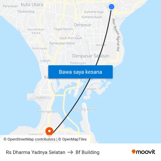 Rs Dharma Yadnya Selatan to Bf Building map