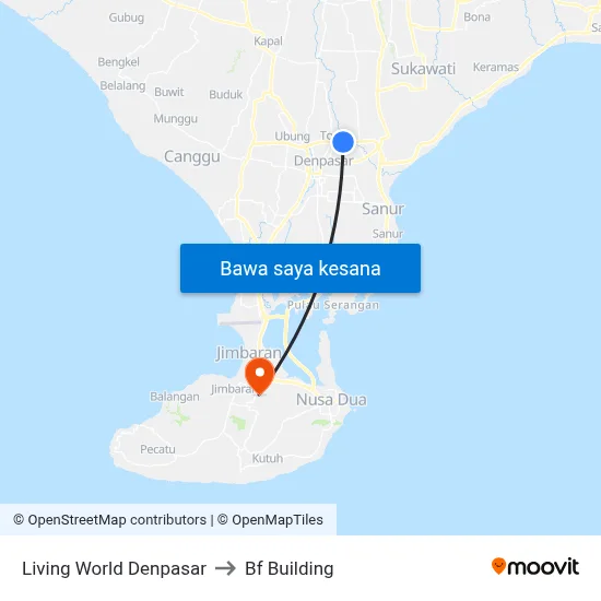 Living World Denpasar to Bf Building map