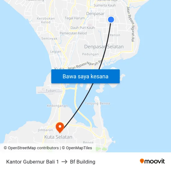 Kantor Gubernur Bali 1 to Bf Building map