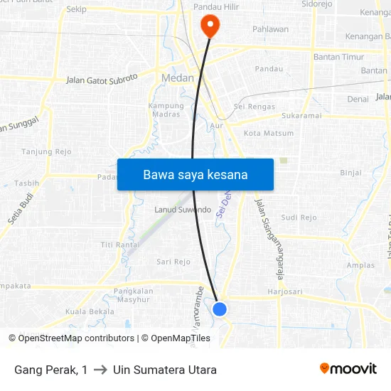Gang Perak, 1 to Uin Sumatera Utara map