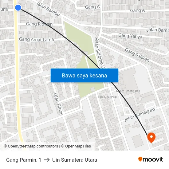 Gang Parmin, 1 to Uin Sumatera Utara map