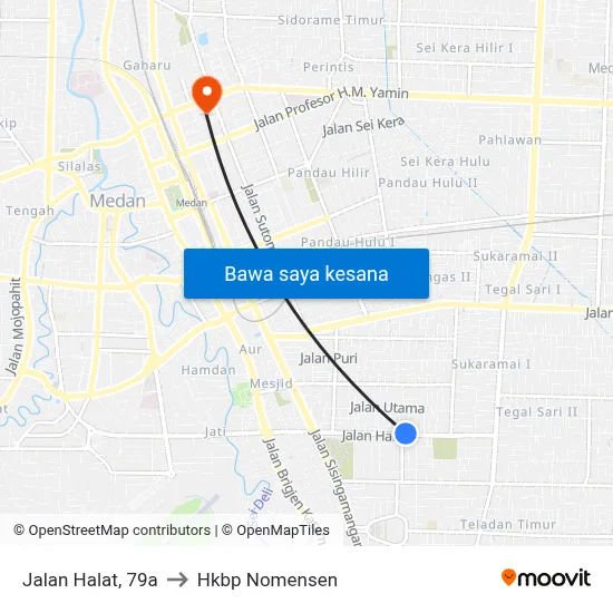 Jalan Halat, 79a to Hkbp Nomensen map