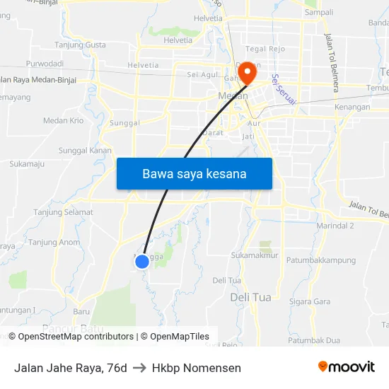 Jalan Jahe Raya, 76d to Hkbp Nomensen map