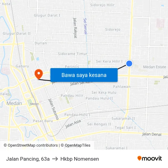 Jalan Pancing, 63a to Hkbp Nomensen map