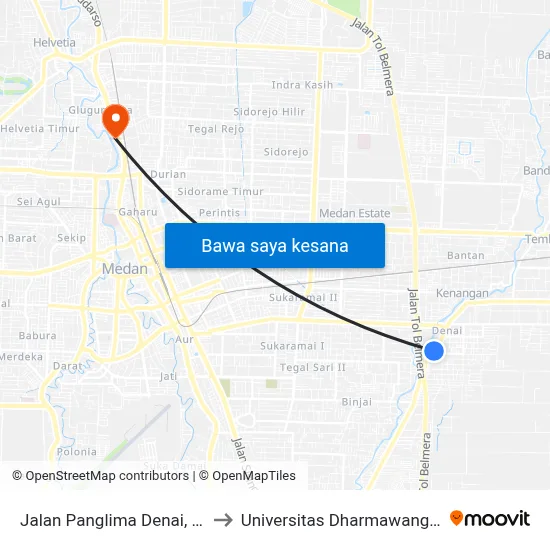 Jalan Panglima Denai, 86 to Universitas Dharmawangsa map